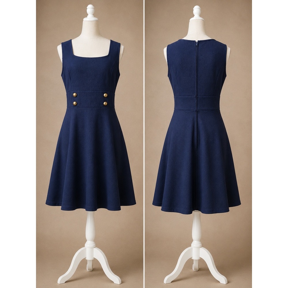 Mystic‎ Navy Nautical Dress XL A-Line Preppy Workwear Old Money